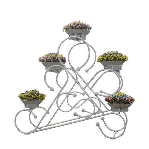 五盆多球大型工艺花架 市政绿化 户外铁艺花架 公园广场立体花架